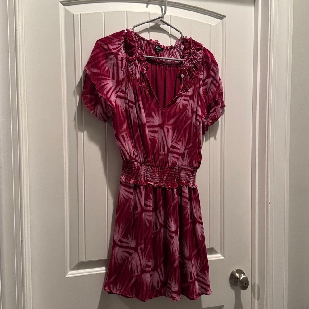 Rails Terrain Botanical Print Ruffle Dress- NWOT